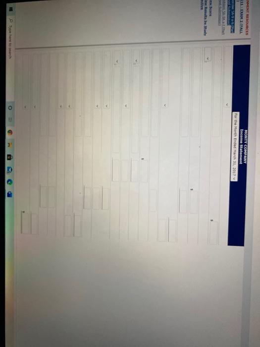 Level Submission) Presented below is information for Monty Company for the month