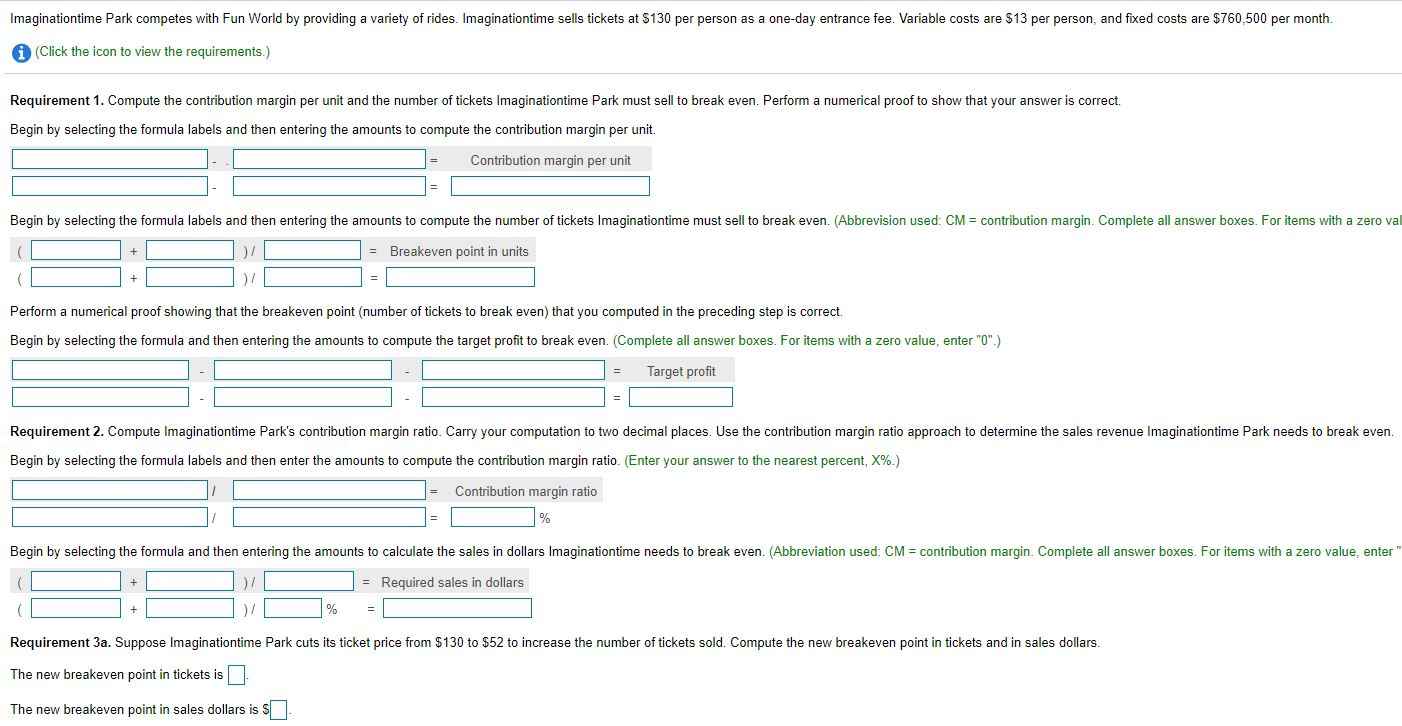  Need help solving this problem. I keep getting stuck Imaginationtime Park