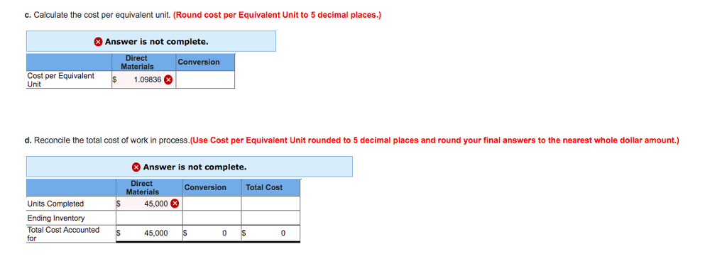 the beginning of the manufacturing process. The company has provided the following