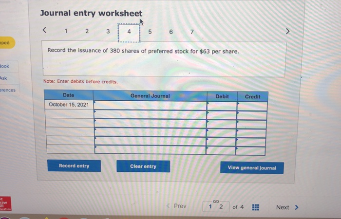 the beginning of 2021, 480 shares of preferred stock and 5,800 shares