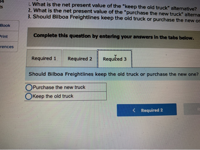 uses for intracity deliveries. The truck is worn out and must be
