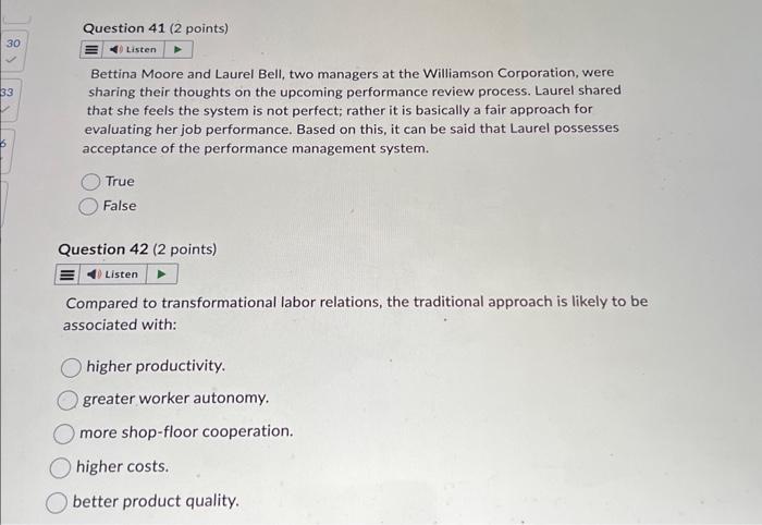 validity. HR leaders and senior management at the ANOVA Corporation engaged in