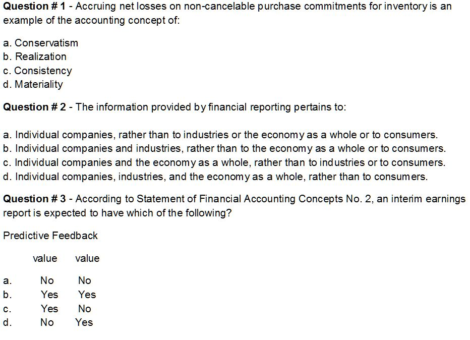 Question #1 Accruing net losses on non-cancelable purchase commitments for inventory