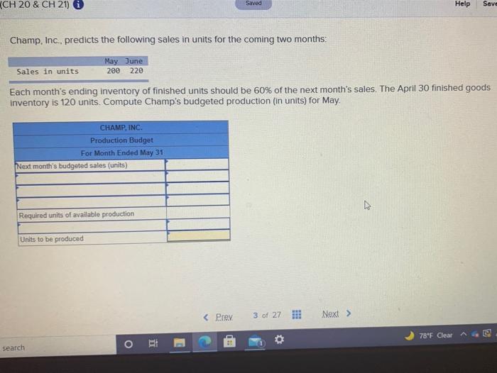 please help ! KCH 20 & CH 21) Savod Help Save Champ,