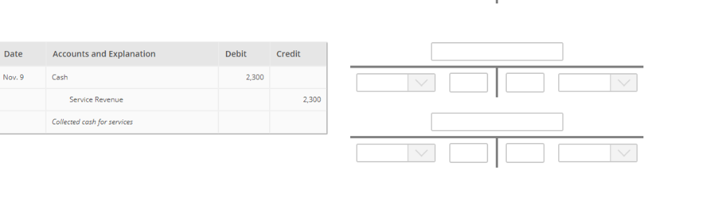 transaction to the t-account. Post in DR/CR order. Date Accounts and Explanation