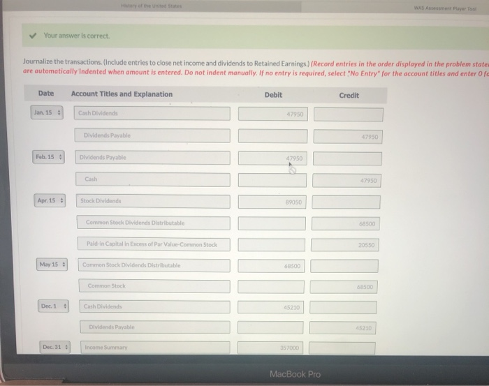 Bal. 809790 Paid-in Capital in Excess of Par Value 1/1 Bal. 483