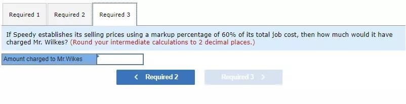 job-order costing system. The company's direct materials consist of replacement parts installed
