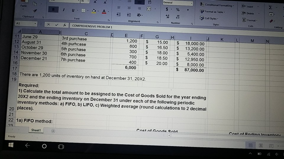 Points 150 Hurst Company's beginning inventory and purchases during the fiscal year
