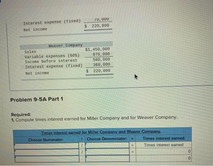 interest earned LO A1 [The following information applies to the questions displayed
