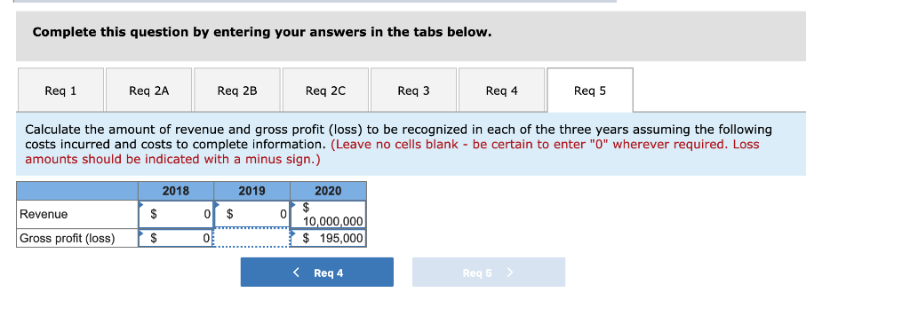 2020. Information related to the contract is as follows: 2018 2019 2020