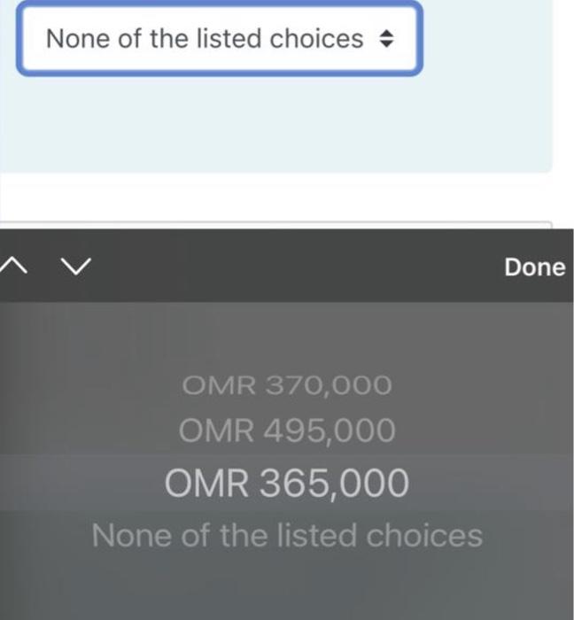 Deferred tax ability OMR 50,000 Non-current portion of term loans OMR 20,000