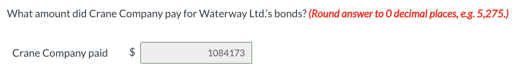 1,2024 , Waterway Ltd. issued bonds with a maturity value of $5.65