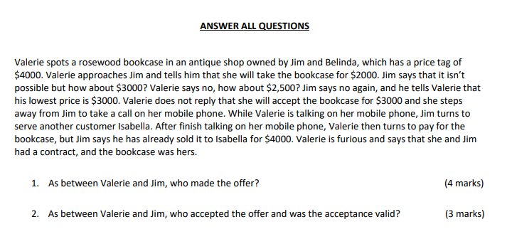 Please use the IRAC method when answering these questions. Issue Rule Application