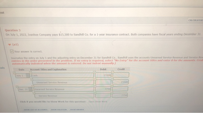 Post the entry on July 1 and the adjusting entry on December