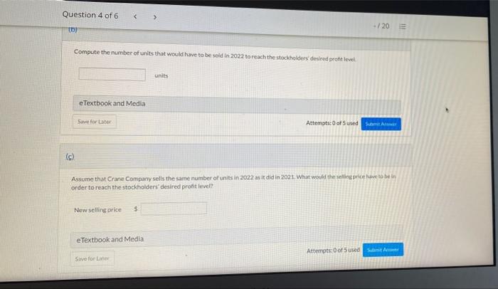 Current Attempt in Progress Crane Company had $44.800 of net income in