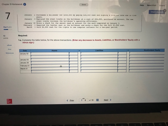 to the questions displayed below Precision Construction entered into the following transactions