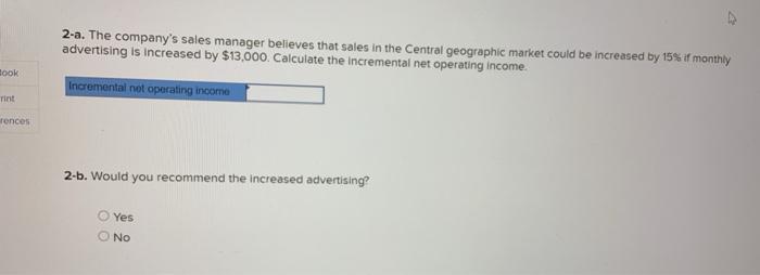 its most recent monthly contribution format income statement Sales Variable expenses Contribution