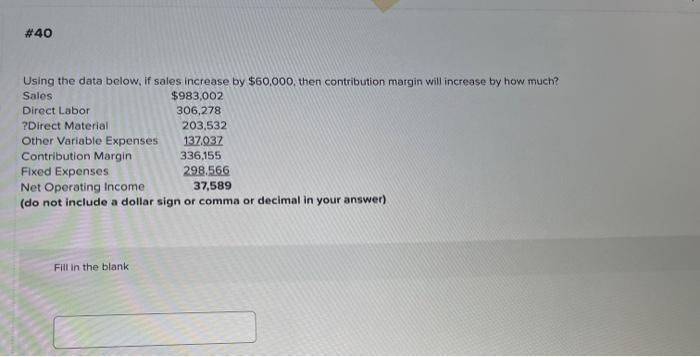 income if sales increased from 400 units to 650 units? (do not