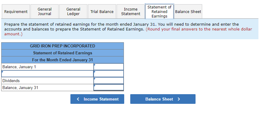 following transactions occurred during the month ended January 31. a. GIPI issued