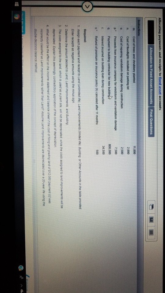 $2,500 b. Cost of real estate acquired as a plant site Land