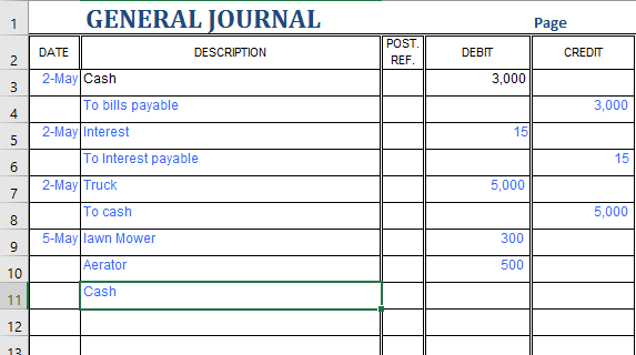 year, 6% note for $3,000 associated with the purchase of a used