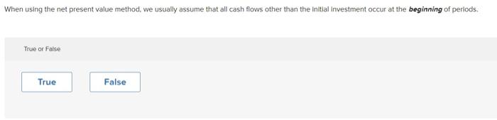 for a project is ordinarilly counted as a cash outflow at the