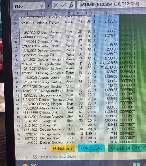 against the Values in B and column G. Use the fill handle