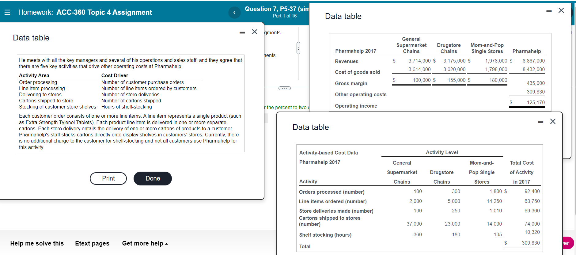  = Homework: ACC-360 Topic 4 Assignment Question 7, P5-37 (sin Part