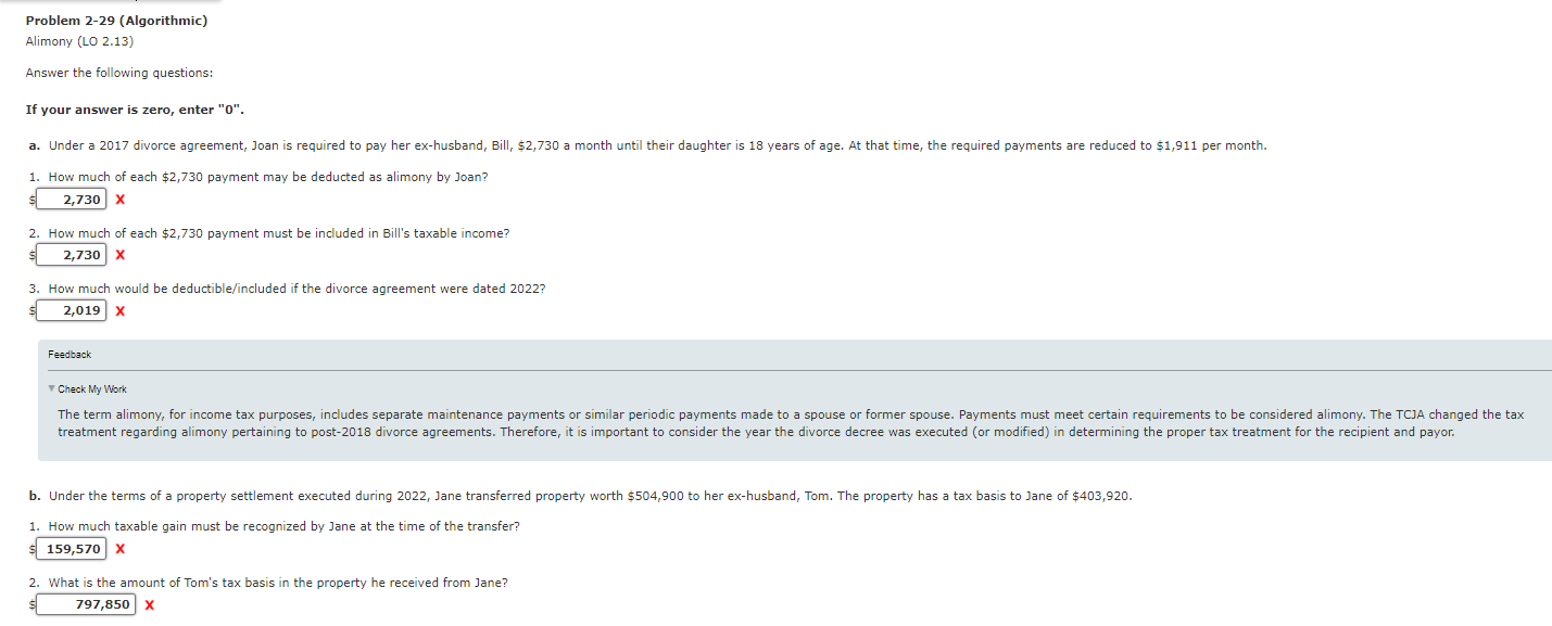  Feedback T Check My Work b. Under the terms of a