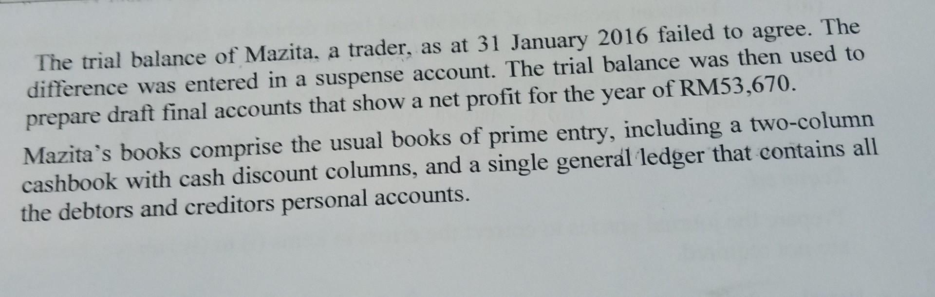  Prepare a statement showing the revised schedule net profit for the