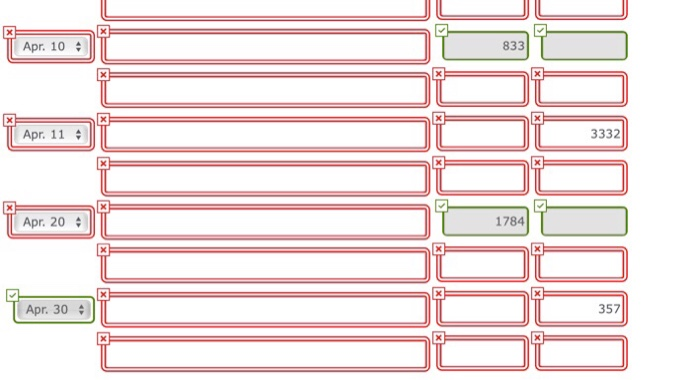 the business, these events and transactions occurred: Apr. 1 Stockholders invested $21,420