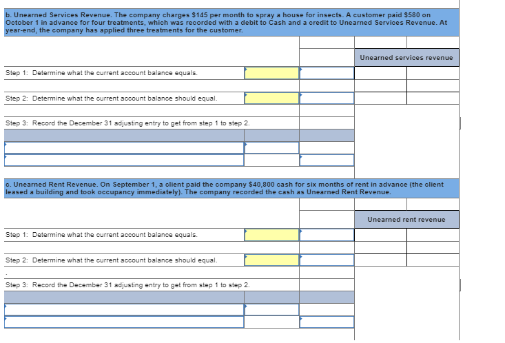 the accrued revenue account at December 31. Step 1: Determine what the