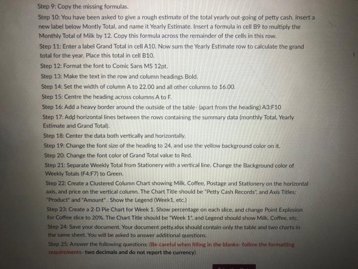 currency format with two decimal places to the data where appropriate. Step