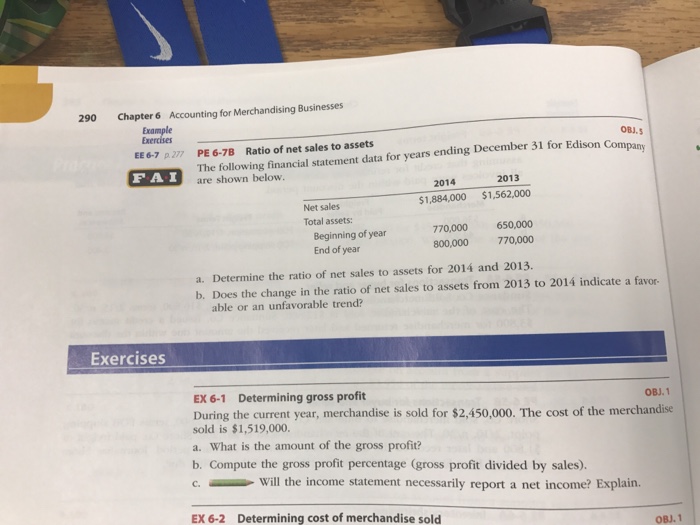  I need help doing pe 6-7b A) and B) Ratio of