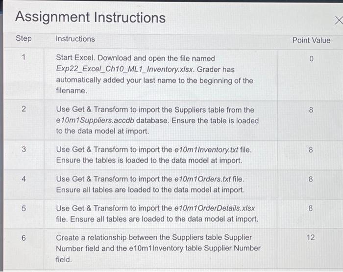 please help me with this assignment! would like to have detailed steps