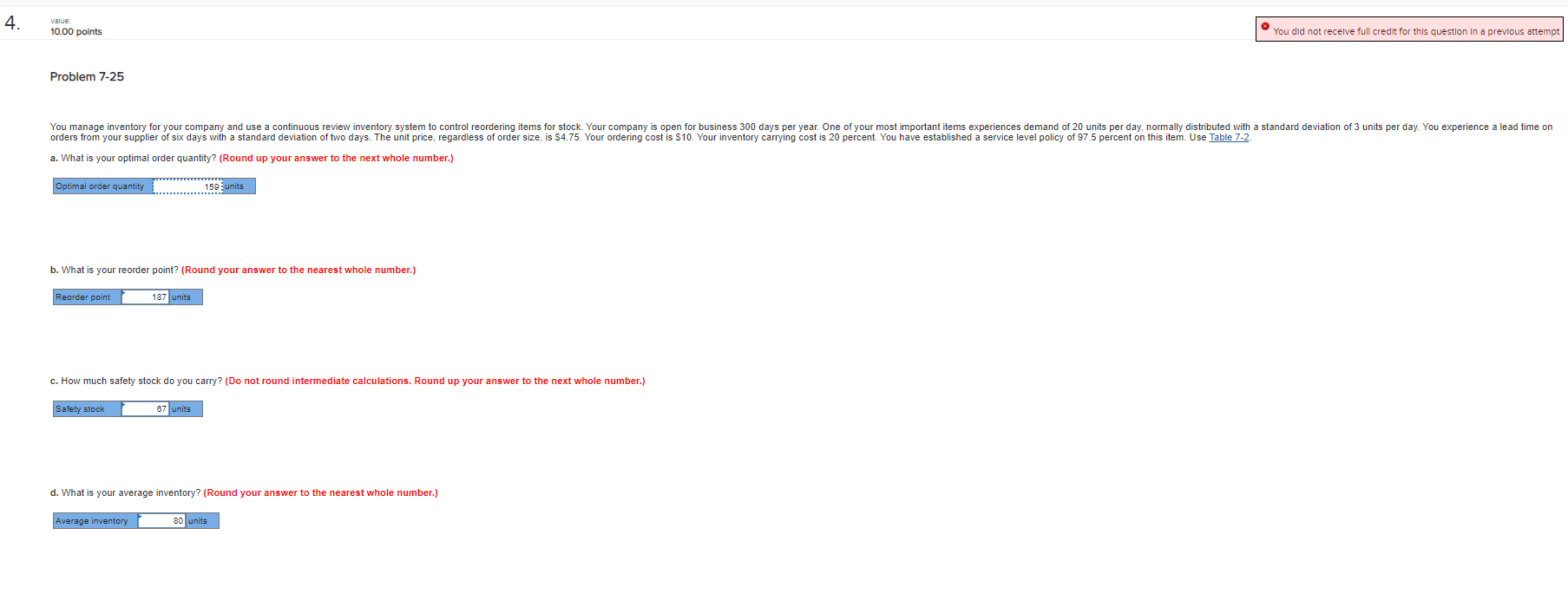 4. value: 10.00 points 3 You did not receive full credit