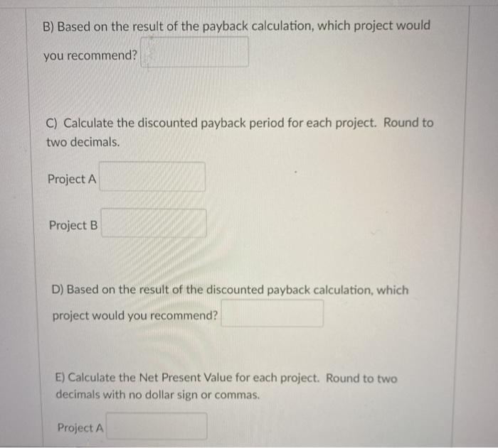 The company's required rate of return for projects of this risk level
