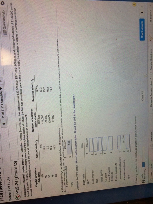 Save Homework: Chapt. 5 Time Value of Money Hwy score: 61.4%, 23.33