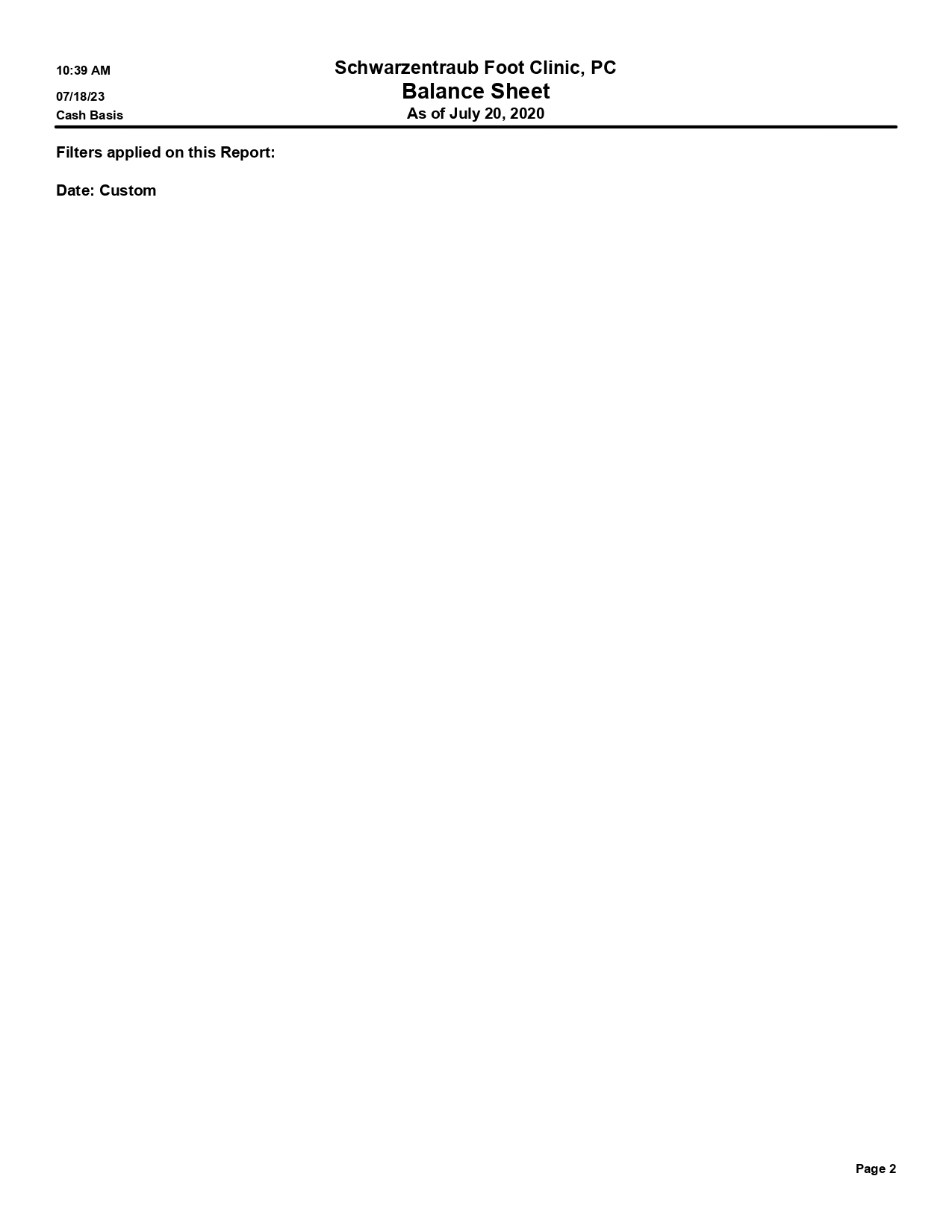 the entity background and the financial problem/issues identified to date in your