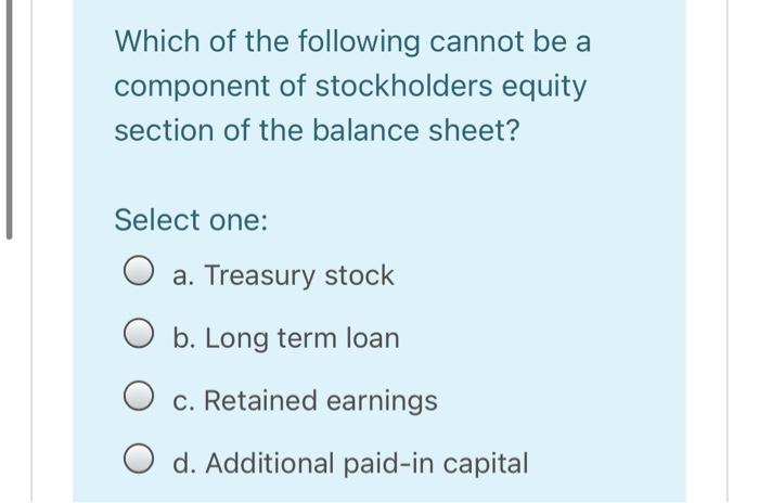 The shares were repurchased $ 20 per share Select one: O a.