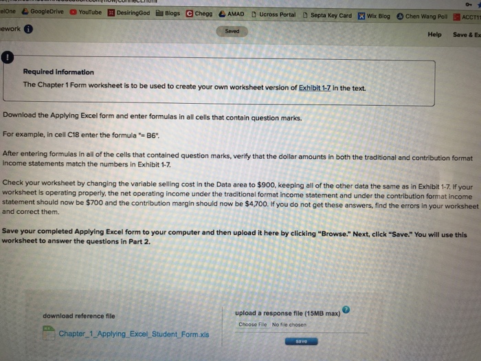  Instructions: Excel sheet below needs completion. If you could provide formulas