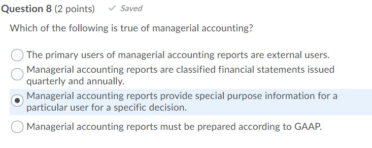 reports issued as frequently as the need arises. Financial accounting reports provide