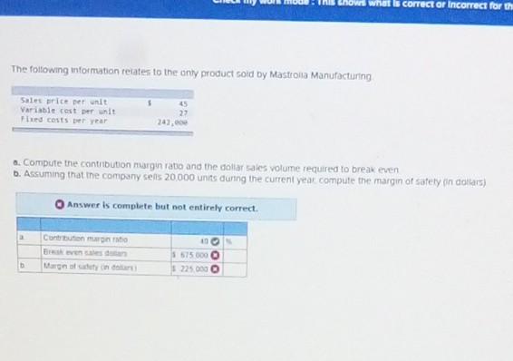 I'm looking for explanation and answer for the numbers that are on