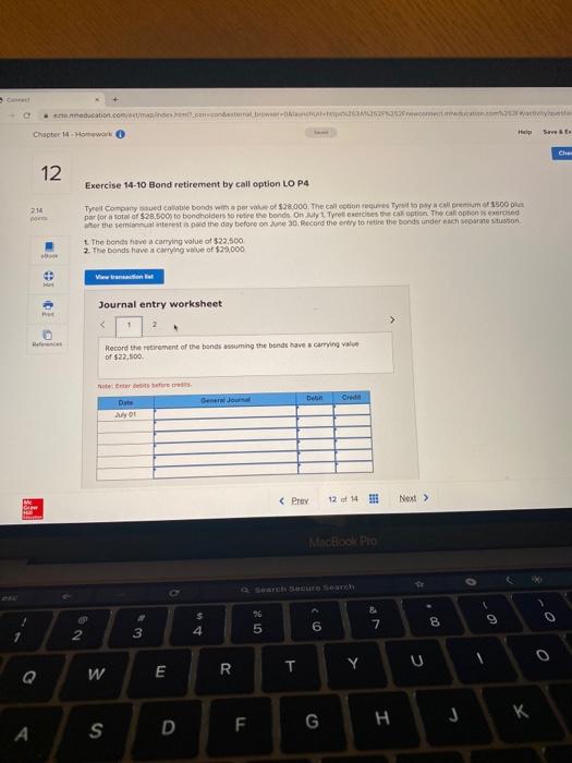  ucation.com.andro met Help Chapter 14 - Homework SE 12 Exercise 14-10