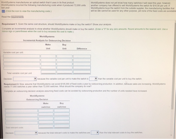 question please. please refer other questions that were posted like this. WorldSystems