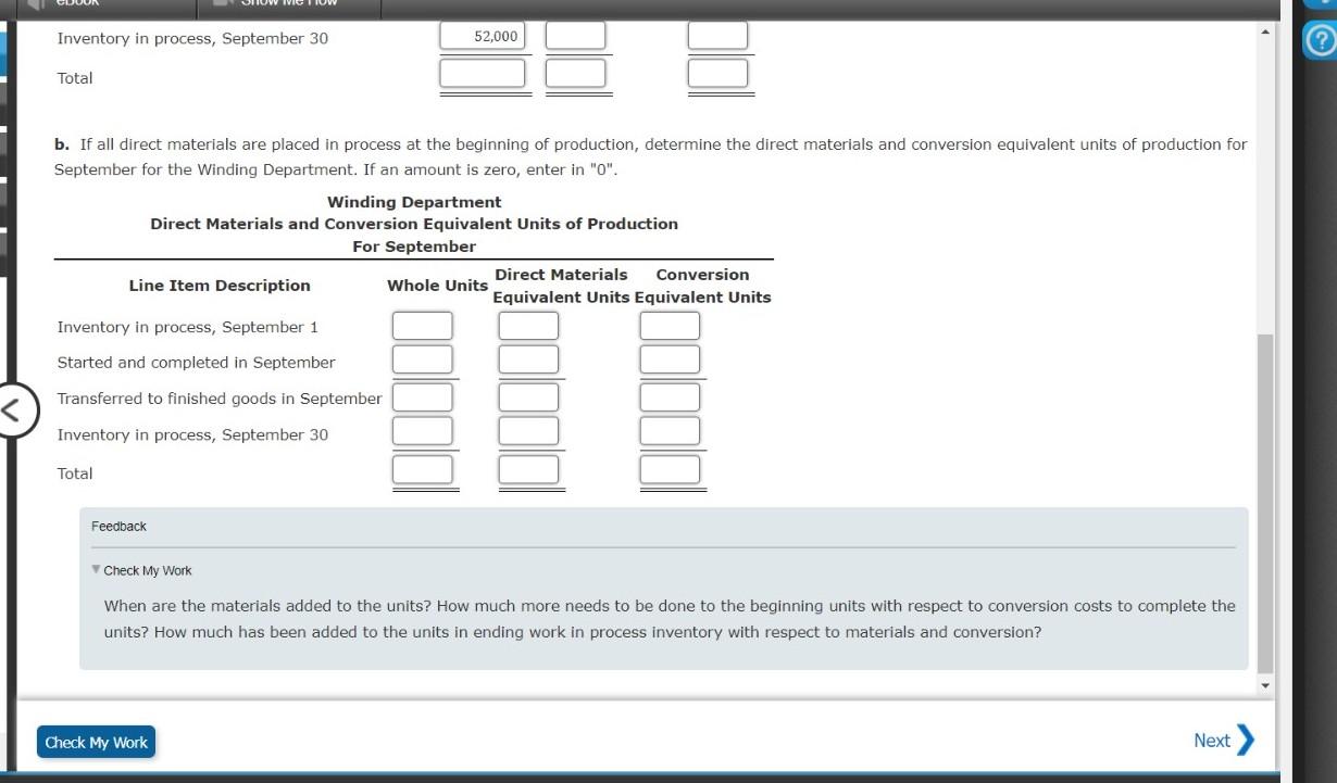 of $18,000 of direct materials. a. Determine the number of units transferred