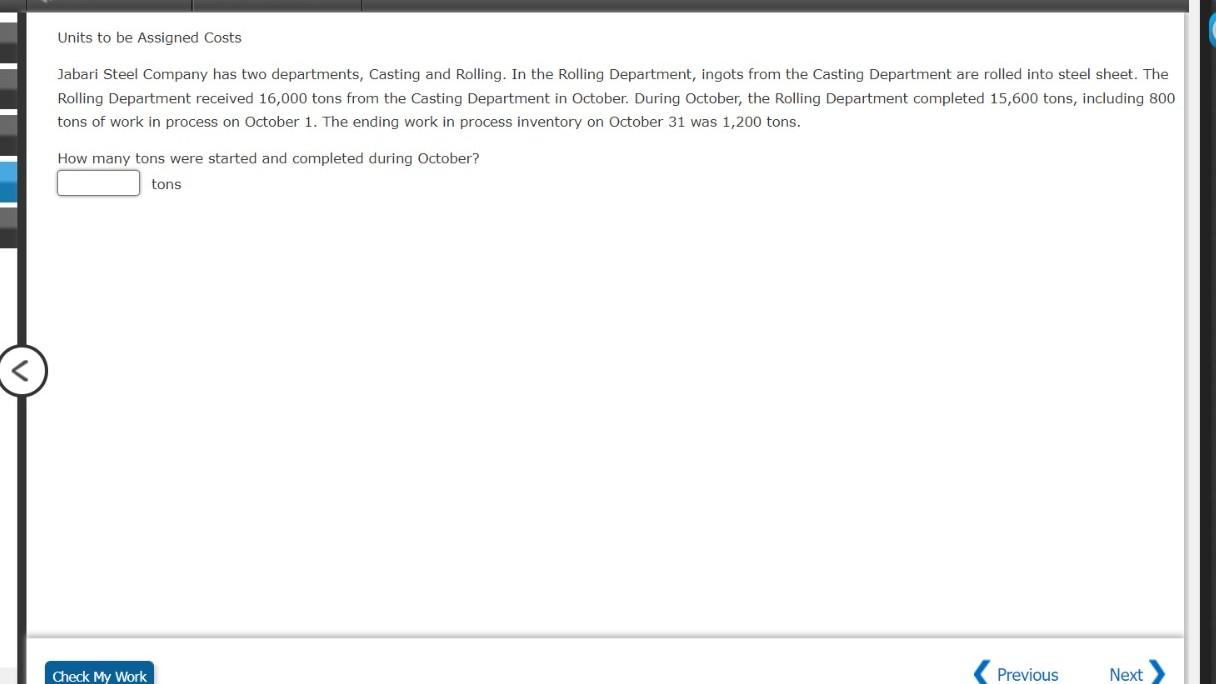 and completed in June. Data for the two departments of Gurley Industries