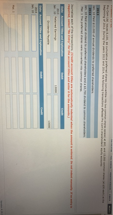  CALCULATOR FULL SCREEN PRINTER VERSION BACK NEXT Pro Com Ltd. Issues