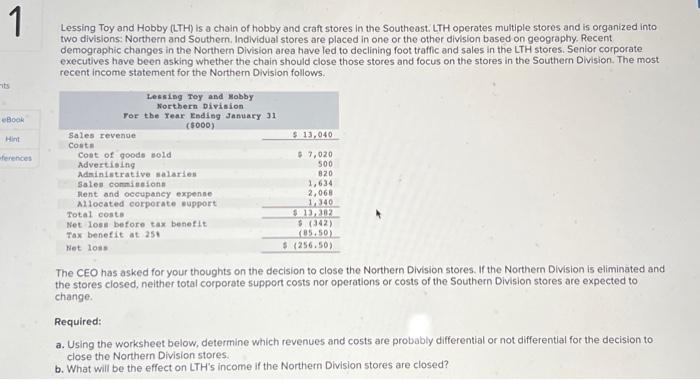  The CEO has asked for your thoughts on the decision to