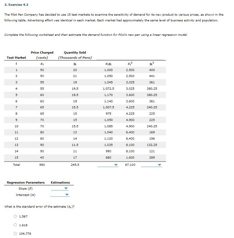 THIS IS 1 QUESTION. PLEASE ANSWER ALL. THANKS The Pilot Pen Company